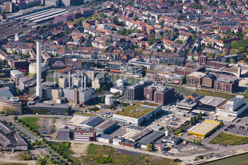 Münster von oben - Industrie- und Gewerbegebiet in Münster im Bundesland Nordrhein-Westfalen, Deutschland