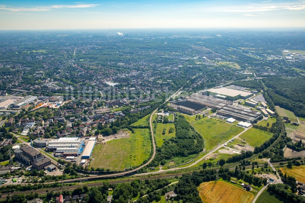 Luftaufnahme Oberhausen - Industrie- und Gewerbegebiet in Oberhausen im Bundesland Nordrhein-Westfalen