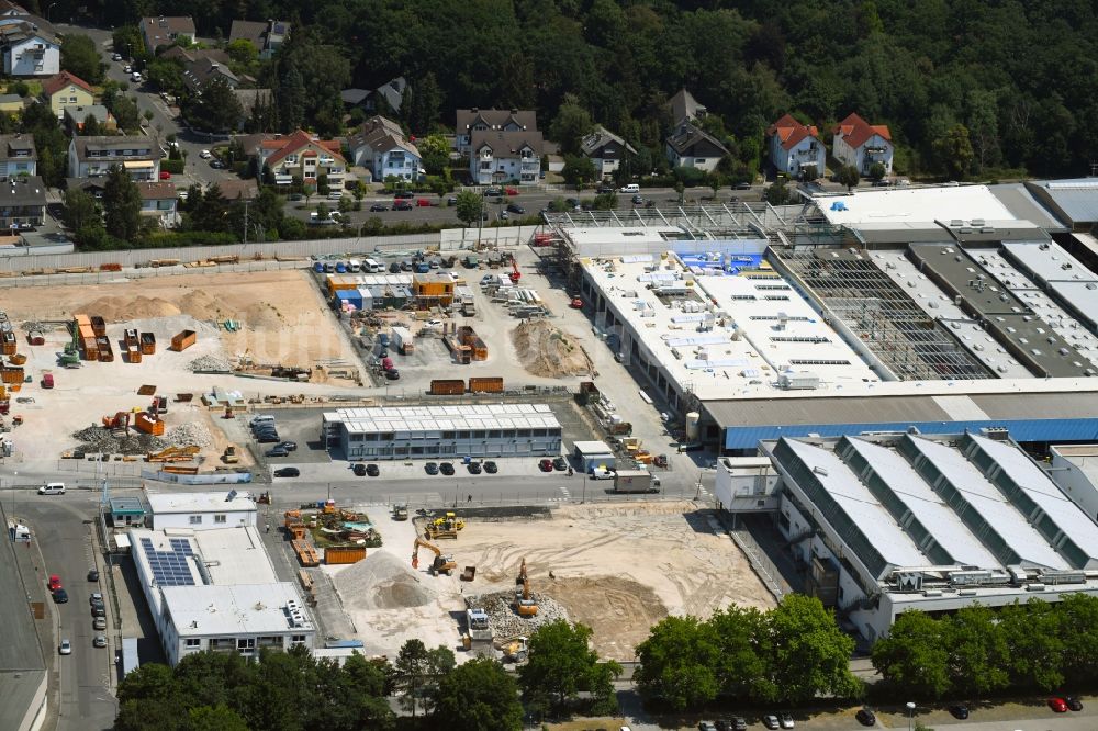 Luftaufnahme Obertshausen - Industrie- und Gewerbegebiet in Obertshausen im Bundesland Hessen, Deutschland