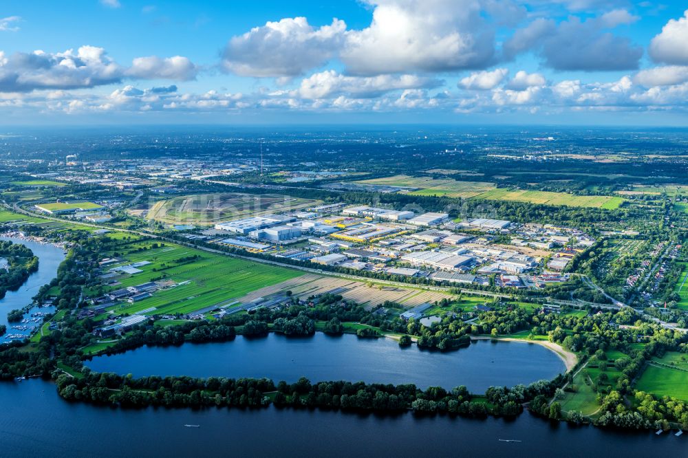 Luftbild Hamburg - Industrie- und Gewerbegebiet im Ortsteil Allermöhe in Hamburg, Deutschland