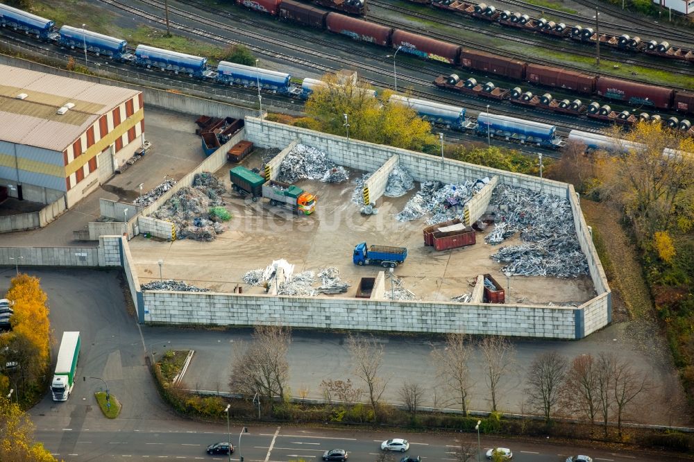 Luftbild Duisburg - Industrie- und Gewerbegebiet im Ortsteil Hamborn in Duisburg im Bundesland Nordrhein-Westfalen