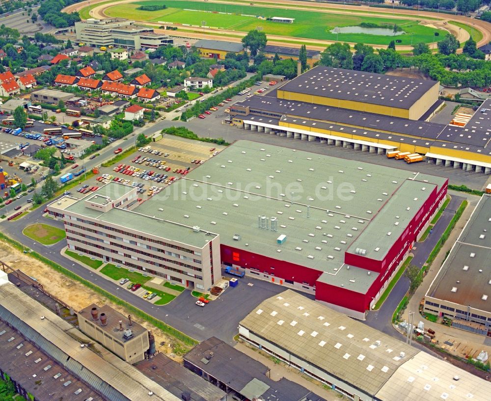 Luftaufnahme Berlin - Industrie- und Gewerbegebiet im Ortsteil Marienfelde in Berlin, Deutschland