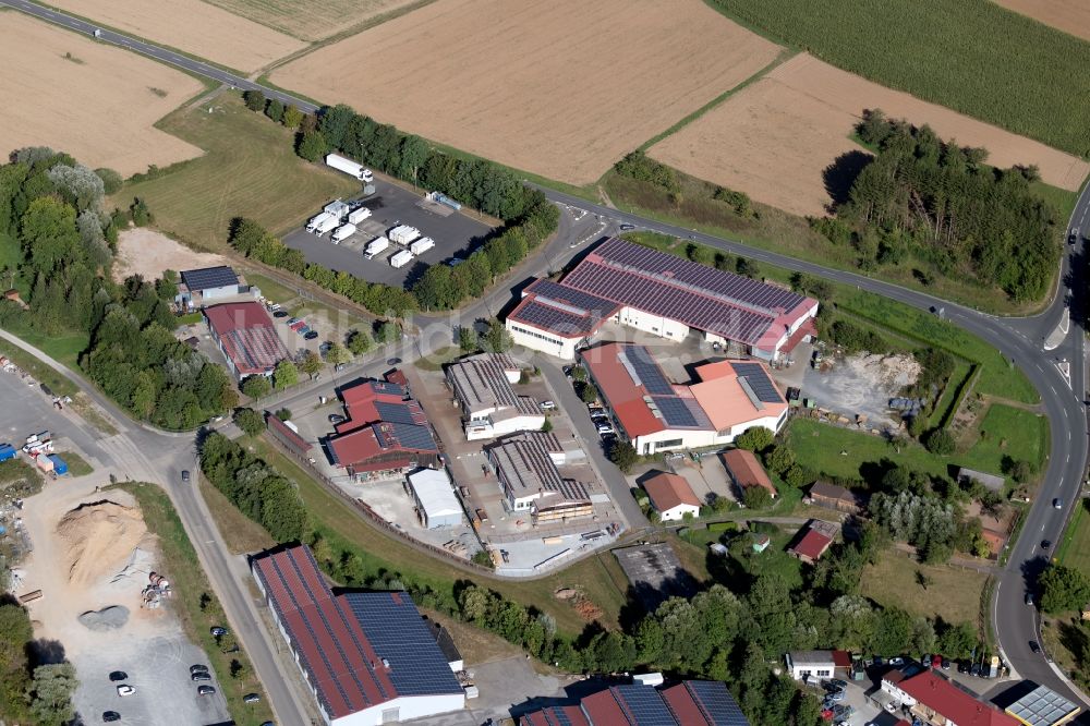 Luftaufnahme Boxberg - Industrie- und Gewerbegebiet im Ortsteil Schweigern in Boxberg im Bundesland Baden-Württemberg, Deutschland