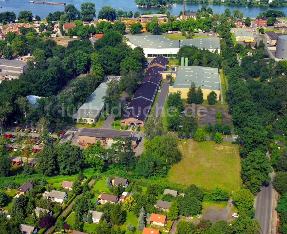 Luftaufnahme Berlin - Industrie- und Gewerbegebiet im Ortsteil Spandau in Berlin, Deutschland