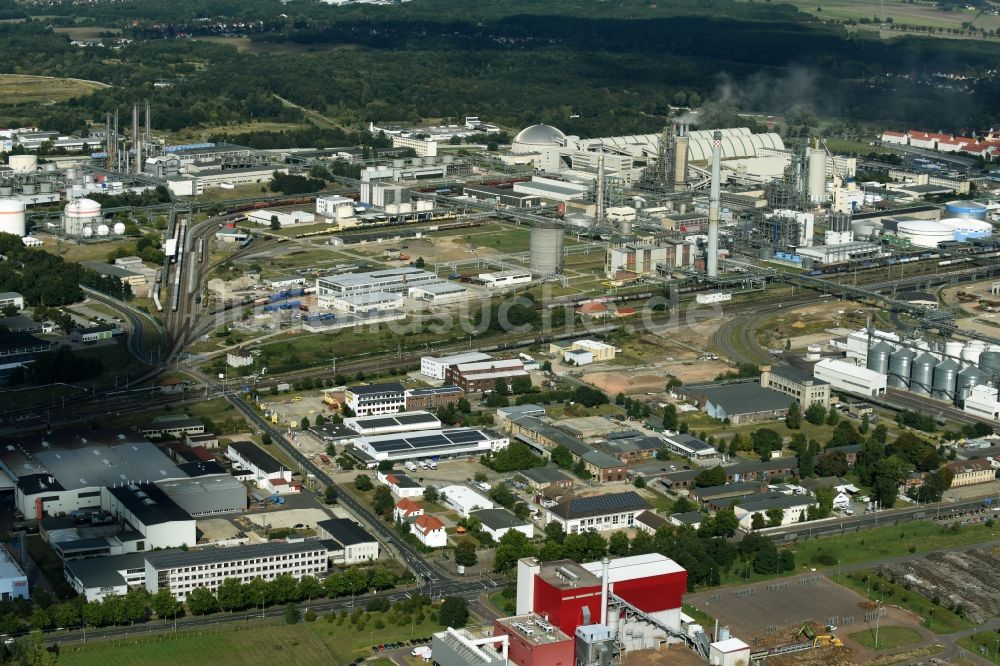 Luftaufnahme Piesteritz - Industrie- und Gewerbegebiet in Piesteritz im Bundesland Sachsen-Anhalt, Deutschland