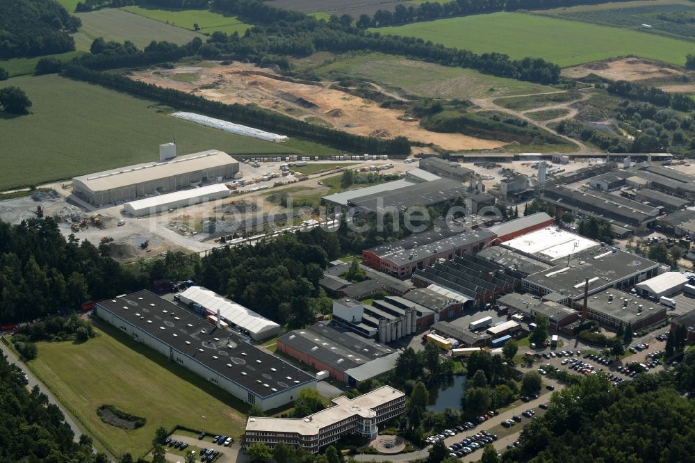 Rehburg aus der Vogelperspektive: Industrie- und Gewerbegebiet in Rehburg im Bundesland Niedersachsen