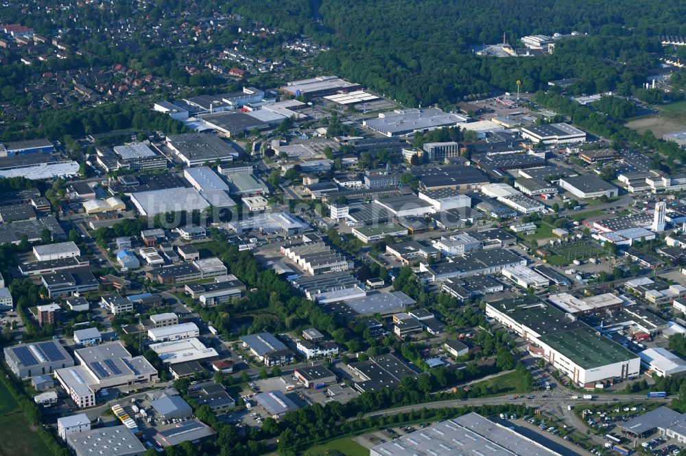 Luftaufnahme Reinbek - Industrie- und Gewerbegebiet in Reinbek im Bundesland Schleswig-Holstein, Deutschland