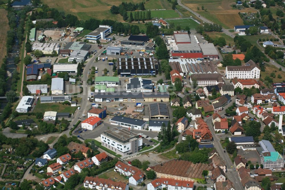 Luftbild Schopfheim - Industrie- und Gewerbegebiet in Schopfheim im Bundesland Baden-Württemberg, Deutschland