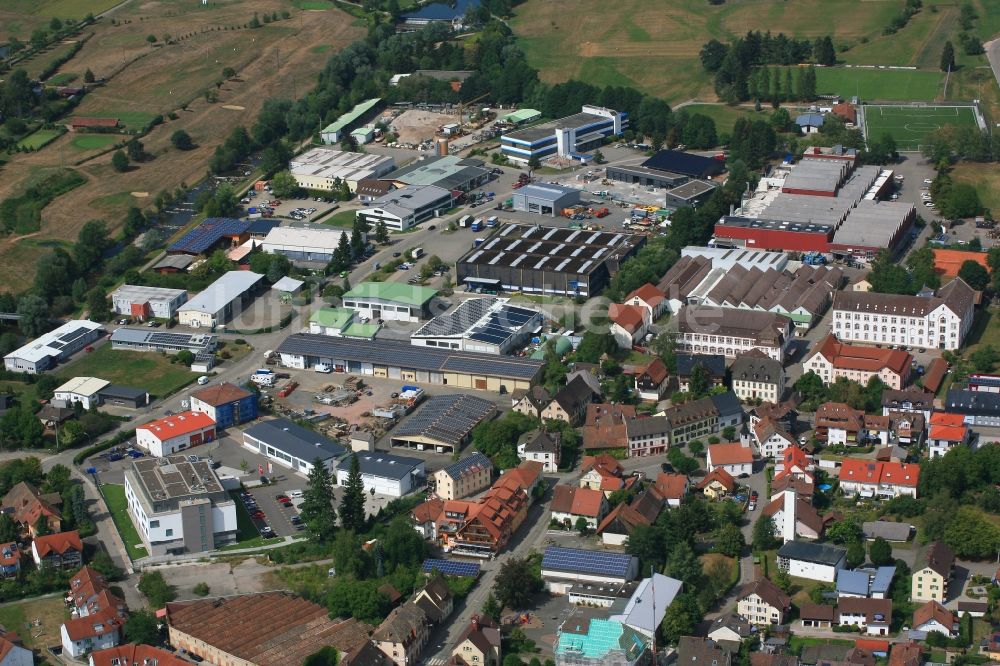 Luftaufnahme Schopfheim - Industrie- und Gewerbegebiet in Schopfheim im Bundesland Baden-Württemberg, Deutschland