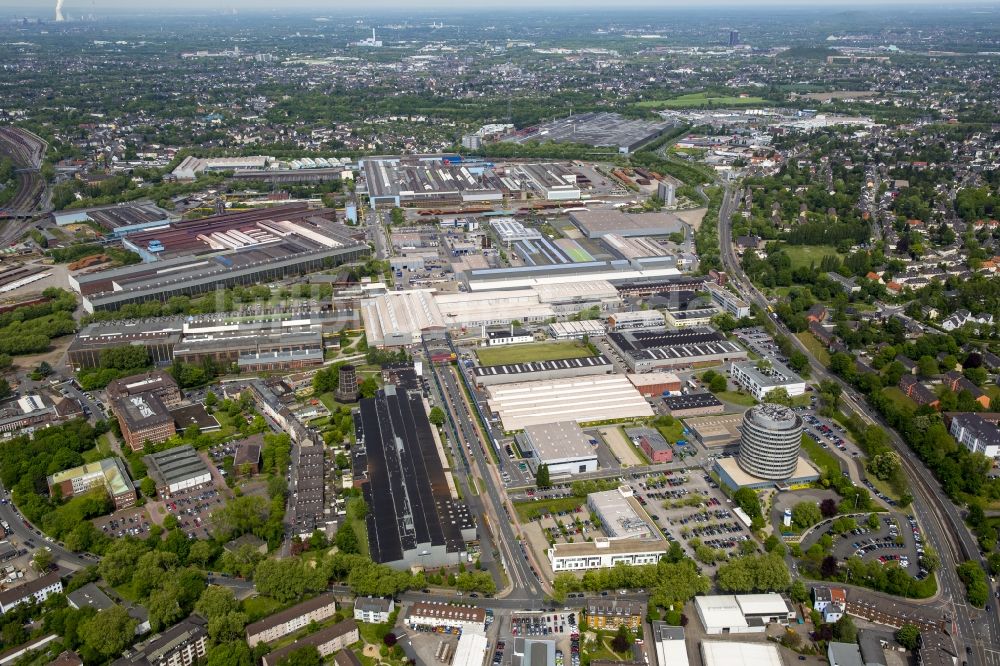 Mülheim an der Ruhr aus der Vogelperspektive: Industrie- und Gewerbegebiet der Siemens AG in Mülheim an der Ruhr im Bundesland Nordrhein-Westfalen