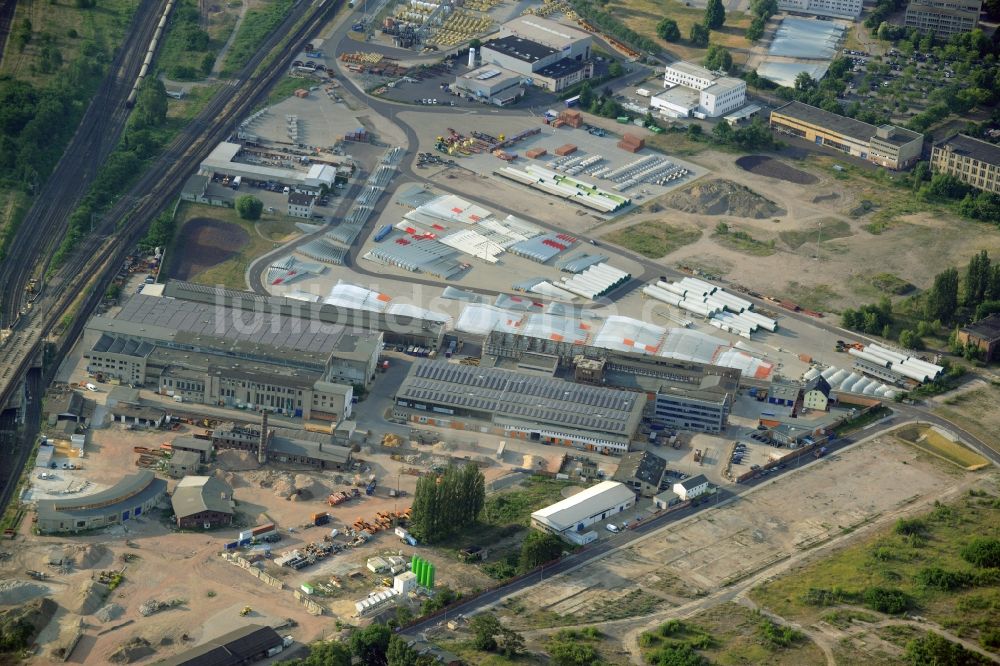 Magdeburg von oben - Industrie- und Gewerbegebiet SKET Industriepark in Magdeburg im Bundesland Sachsen-Anhalt