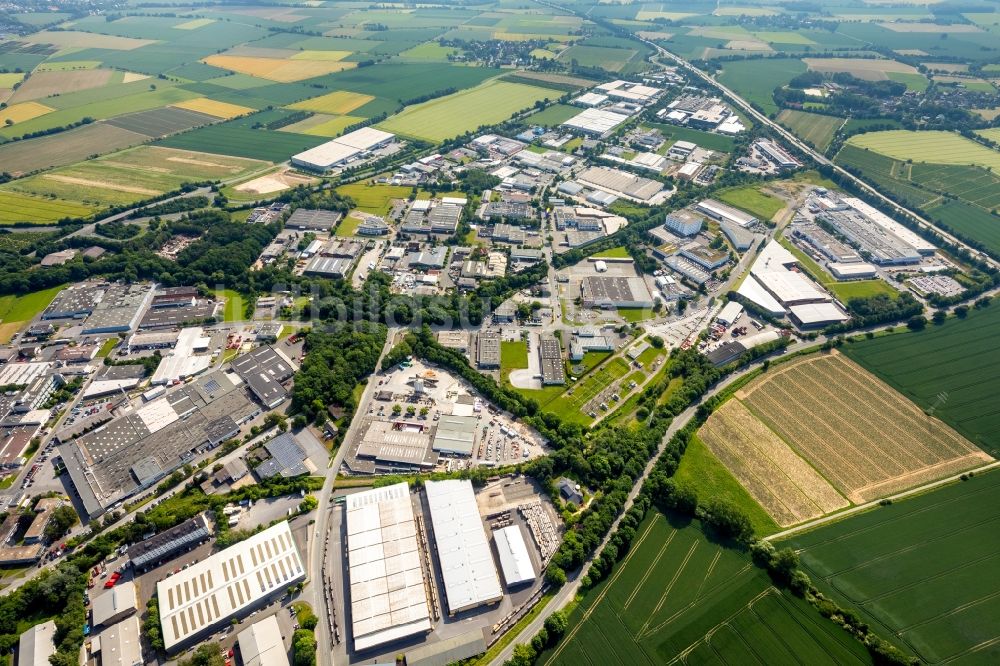 Luftbild Soest - Industrie- und Gewerbegebiet in Soest im Bundesland Nordrhein-Westfalen, Deutschland