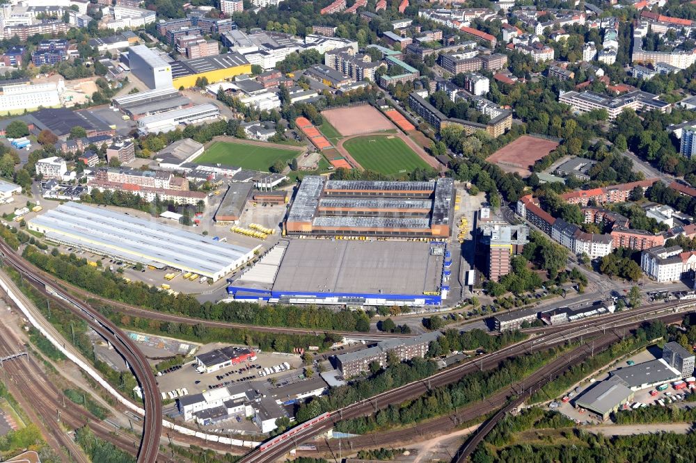 Luftbild Hamburg - Industrie- und Gewerbegebiet im Stadtteil Altona-Nord in Hamburg