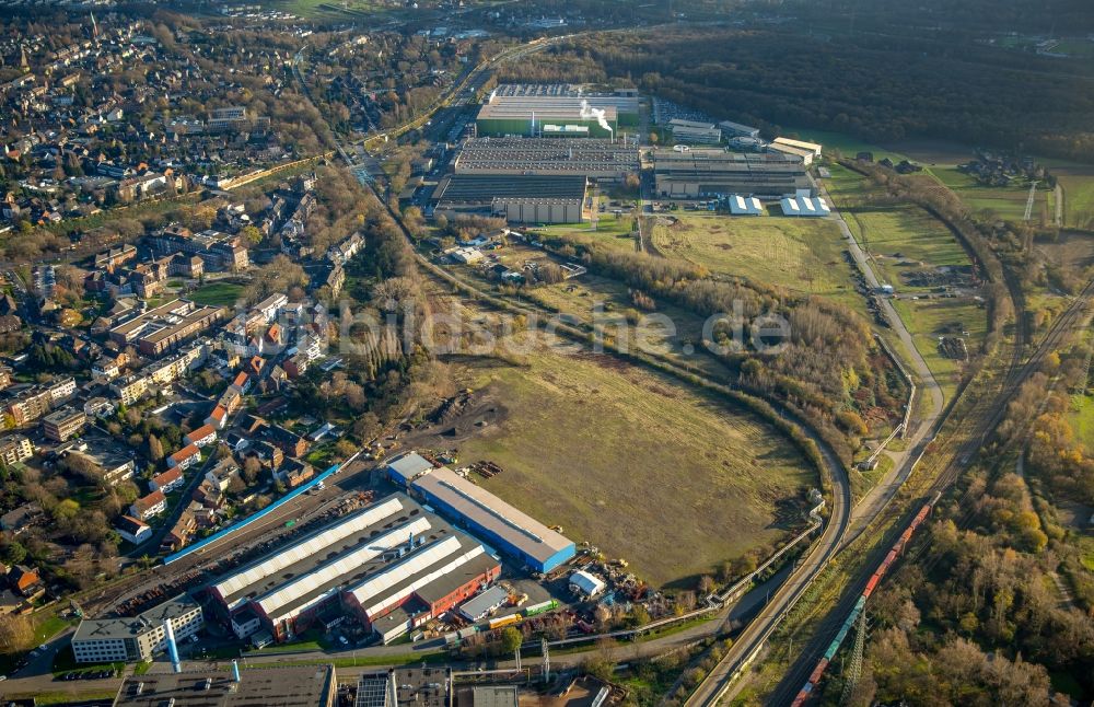 Luftaufnahme Oberhausen - Industrie- und Gewerbegebiet an der Steinbrinkstraße in Oberhausen im Bundesland Nordrhein-Westfalen