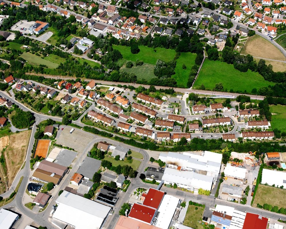 Luftbild Stetten a.H. - Industrie- und Gewerbegebiet in Stetten a.H. im Bundesland Baden-Württemberg, Deutschland