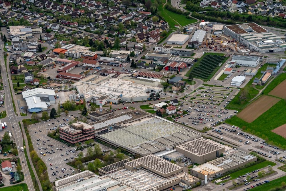 Sulgen von oben - Industrie- und Gewerbegebiet in Sulgen im Bundesland Baden-Württemberg, Deutschland