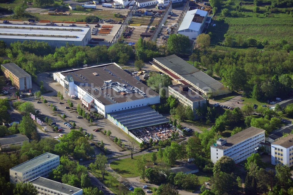 Luftaufnahme Stahnsdorf - Industrie- und Gewerbegebiet Techno-Park in Stahnsdorf im Bundesland Brandenburg