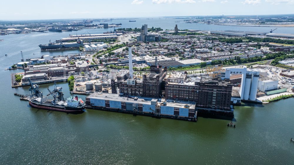 Baltimore von oben - Industrie- und Gewerbegebiet Tide Point in Baltimore in Maryland, USA