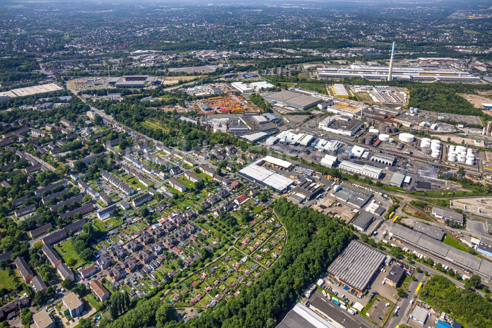 Luftaufnahme Vogelheim - Industrie- und Gewerbegebiet in Vogelheim im Bundesland Nordrhein-Westfalen, Deutschland