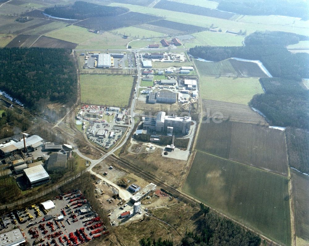 Luftaufnahme Weißenhorn - Industrie- und Gewerbegebiet in Weißenhorn im Bundesland Bayern, Deutschland