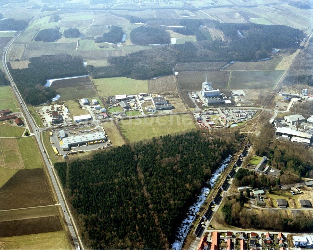 Luftaufnahme Weißenhorn - Industrie- und Gewerbegebiet in Weißenhorn im Bundesland Bayern, Deutschland