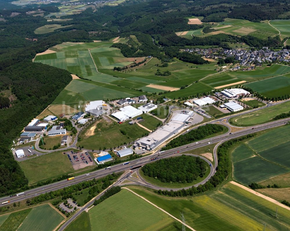 Luftaufnahme Wiebelsheim - Industrie- und Gewerbegebiet in Wiebelsheim im Bundesland Rheinland-Pfalz