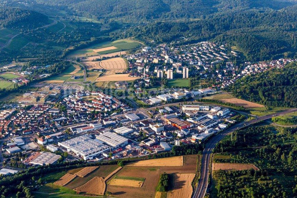 Luftbild Winnenden - Industrie- und Gewerbegebiet in Winnenden im Bundesland Baden-Württemberg, Deutschland