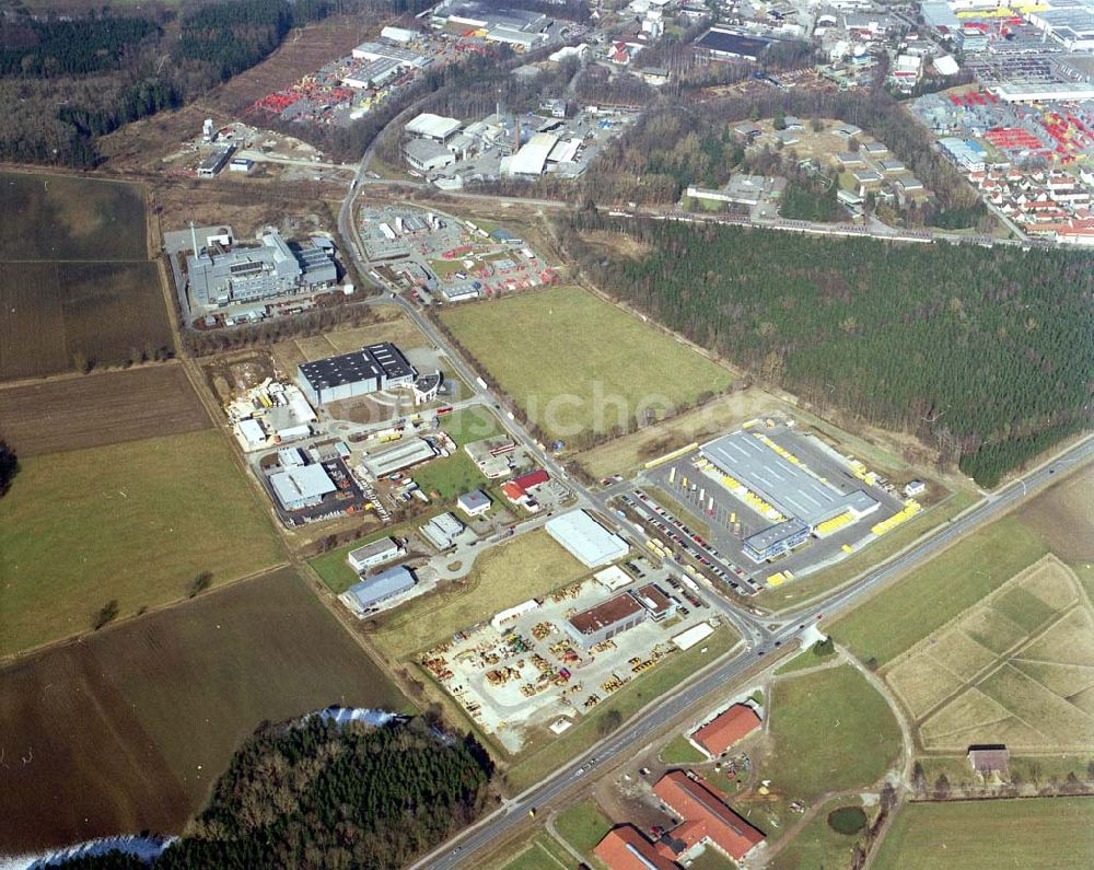 Luftbild Weißenhorn / Bayern - Industrie- und Gewerbepark Südlicher Eschach bei Weißenhorn in Bayern