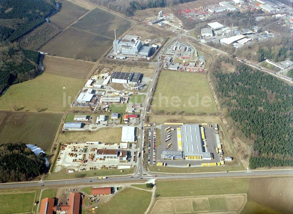 Luftaufnahme Weißenhorn / Bayern - Industrie- und Gewerbepark Südlicher Eschach bei Weißenhorn in Bayern