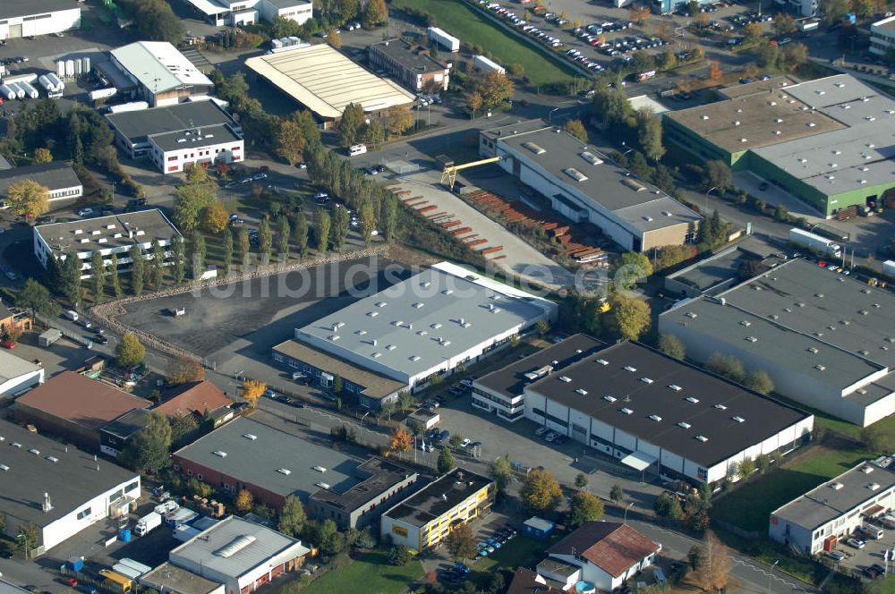 Dortmund aus der Vogelperspektive: Industrie-Lagerhalle in Dortmund Wickede