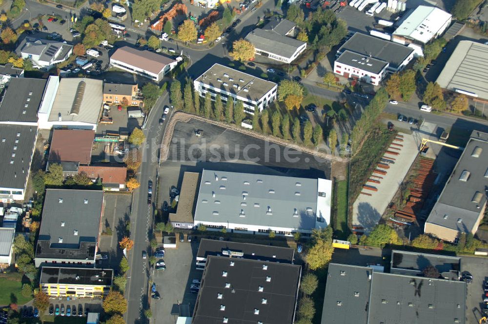 Dortmund von oben - Industrie-Lagerhalle in Dortmund Wickede