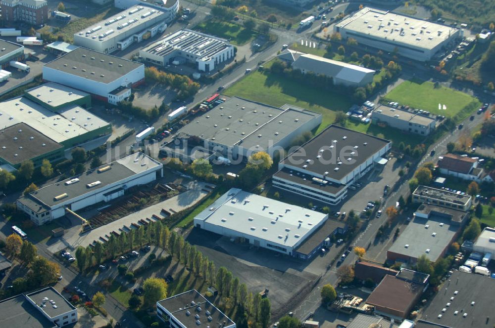 Dortmund von oben - Industrie-Lagerhalle in Dortmund Wickede