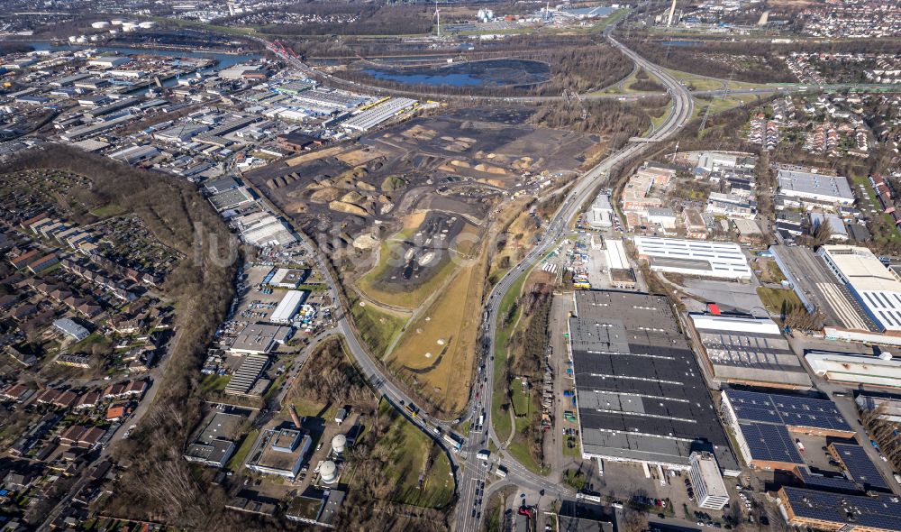 Luftbild Essen - Industriebrache - Zechenbrache - Emil Emscher in Essen im Bundesland Nordrhein-Westfalen, Deutschland