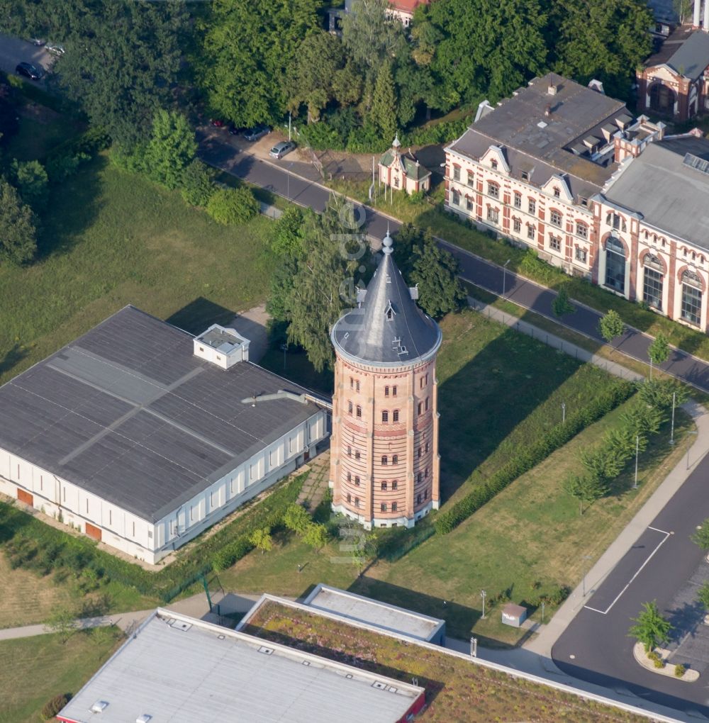 Luftbild Görlitz - Industriedenkmal Wasserturm in Görlitz im Bundesland Sachsen, Deutschland