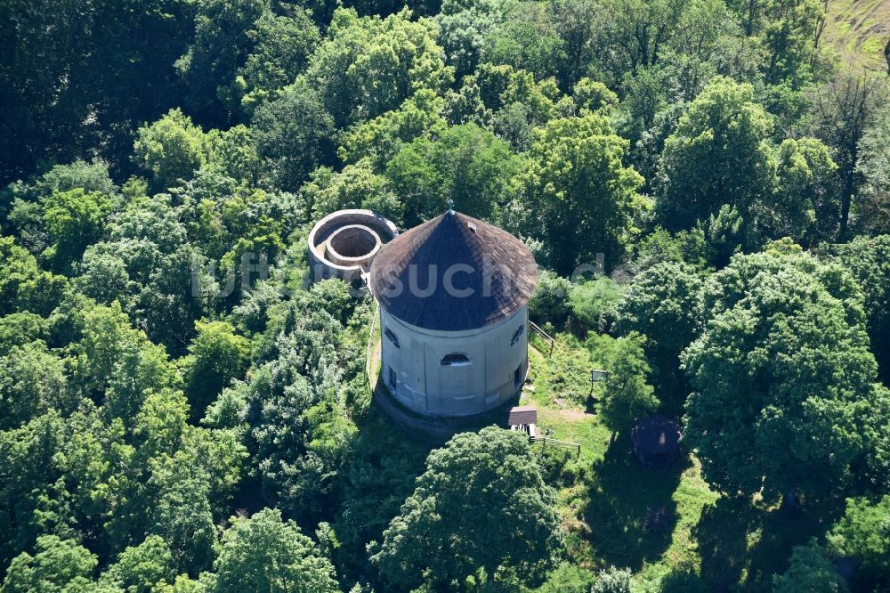 Petrohrad - Petersburg aus der Vogelperspektive: Industriedenkmal Wasserturm Haj Petra Bezruce in Petrohrad - Petersburg in Ustecky kraj - Aussiger Region, Tschechien