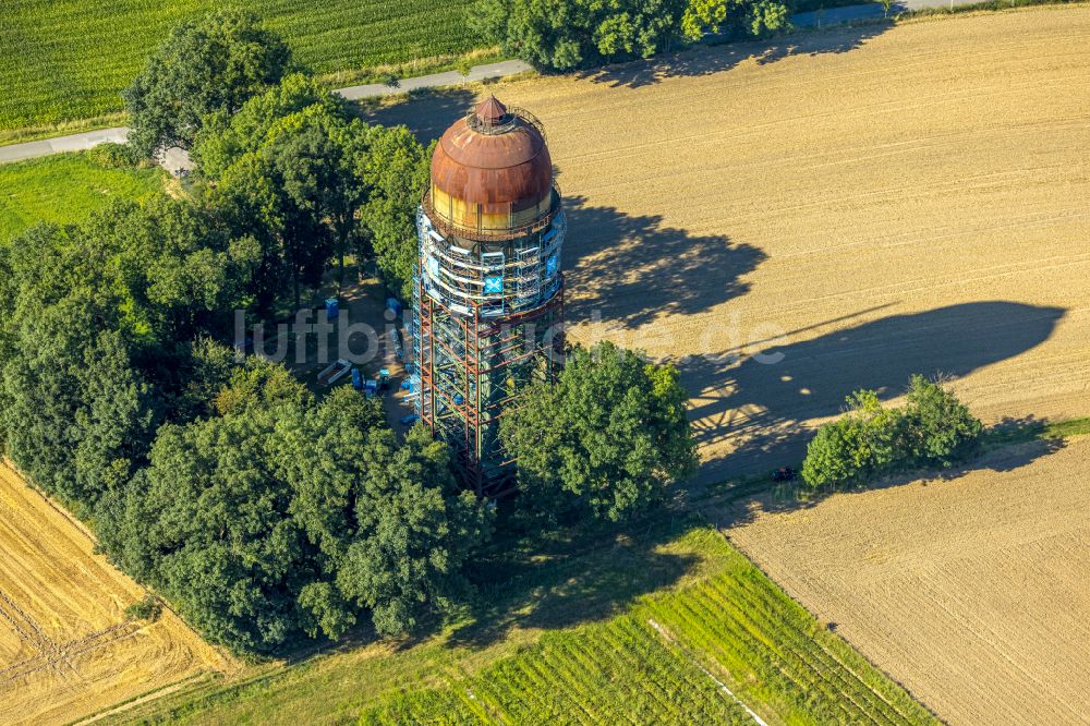 Luftbild Lanstrop - Industriedenkmal Wasserturm in Lanstrop im Bundesland Nordrhein-Westfalen, Deutschland