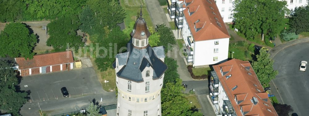 Luftbild Markkleeberg - Industriedenkmal Wasserturm in Markkleeberg im Bundesland Sachsen