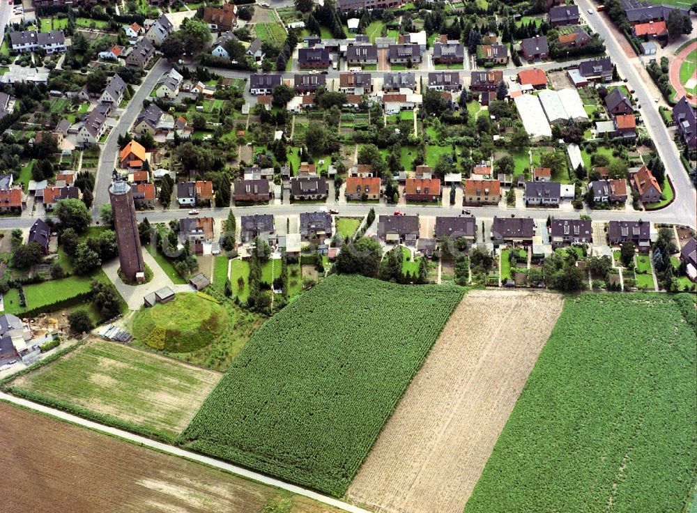 Straelen von oben - Industriedenkmal Wasserturm in Straelen im Bundesland Nordrhein-Westfalen