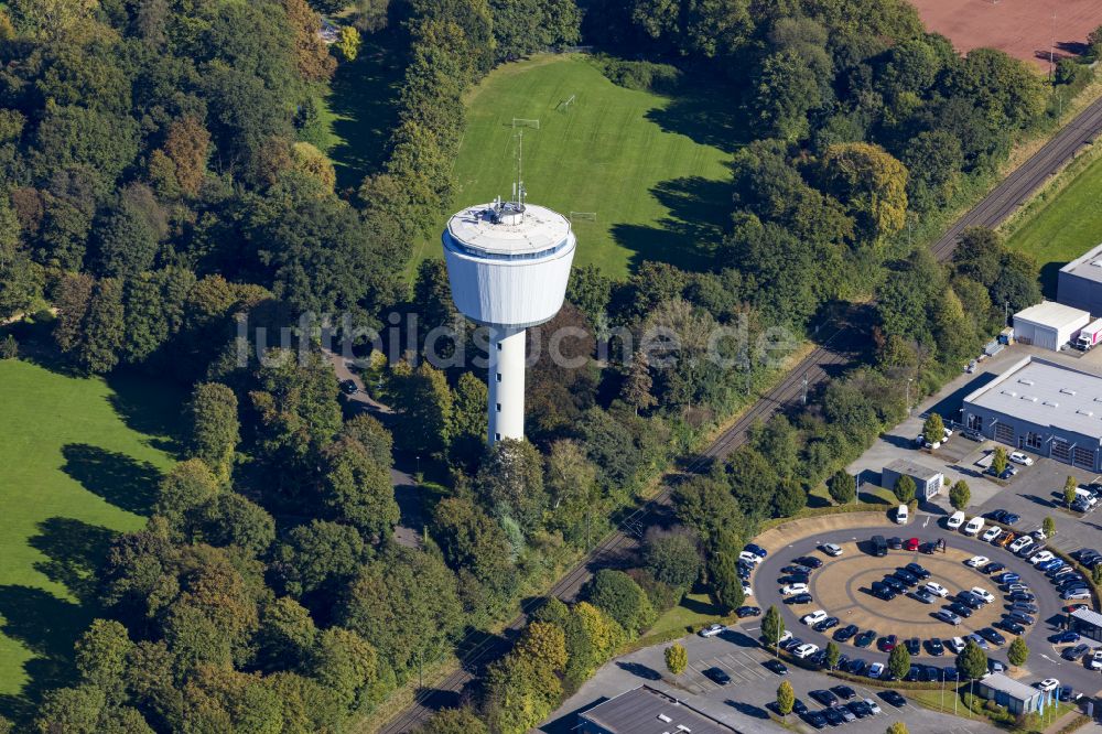 Viersen von oben - Industriedenkmal Wasserturm in Viersen im Bundesland Nordrhein-Westfalen, Deutschland