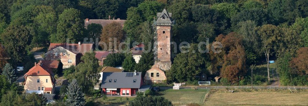 Luftaufnahme Werneuchen - Industriedenkmal Wasserturm in Werneuchen im Bundesland Brandenburg