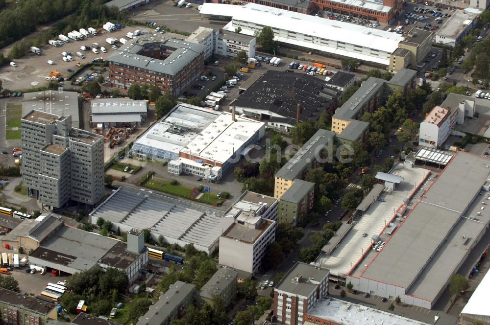 Luftbild Berlin - Industriegebiet an der Bessemerstraße , Eythstraße in Berlin-Tempelhof