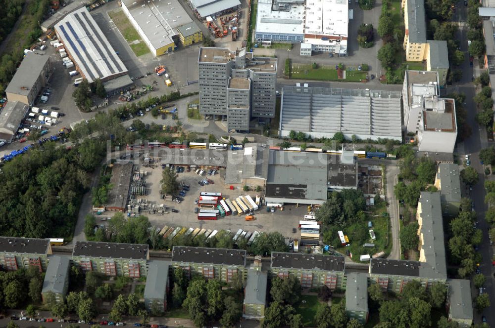 Berlin aus der Vogelperspektive: Industriegebiet an der Bessemerstraße , Eythstraße in Berlin-Tempelhof