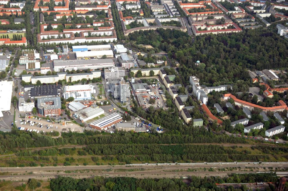 Luftaufnahme Berlin - Industriegebiet an der Bessemerstraße , Eythstraße in Berlin-Tempelhof