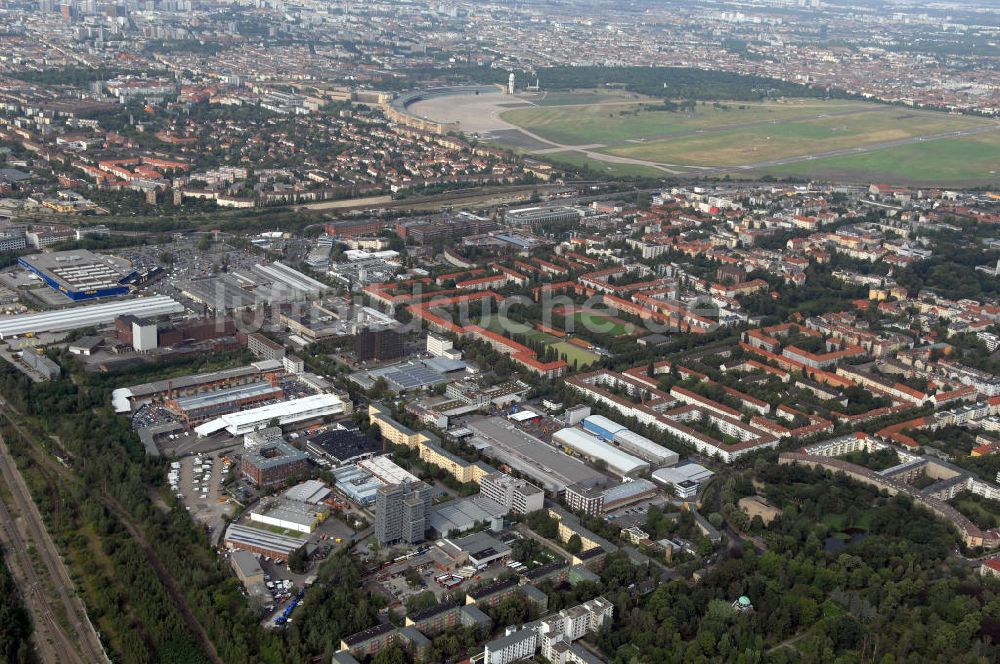 Luftaufnahme Berlin - Industriegebiet an der Bessemerstraße , Eythstraße in Berlin-Tempelhof