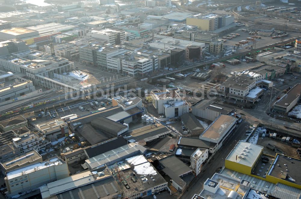 Bozen von oben - Industriegebiet in Bozen-Süd (Bolzano Sud) in Italien