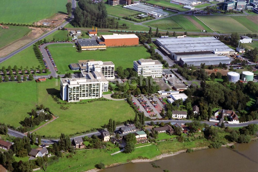 Luftbild Monheim am Rhein - Industriegebiet Creative Campus ( CC ) Monheim an der Alfred-Nobel-Straße in Monheim am Rhein im Bundesland Nordrhein-Westfalen