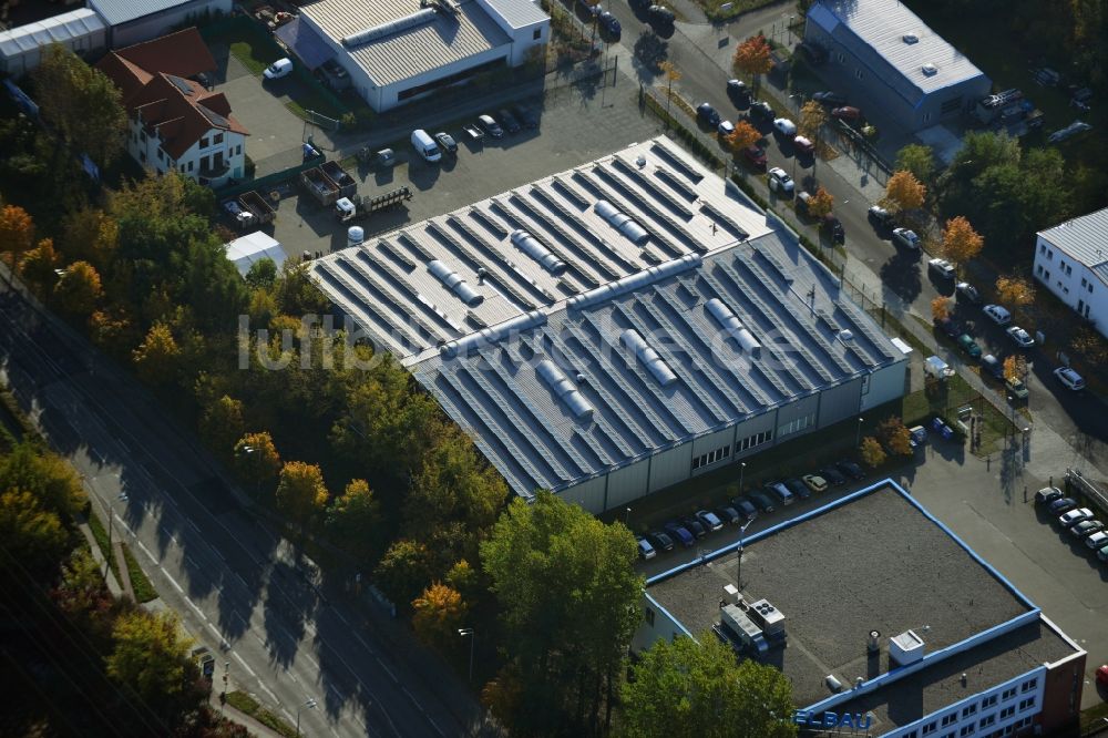 Berlin aus der Vogelperspektive: Industriegebiet am Darßer Bogen in Berlin Weißensee