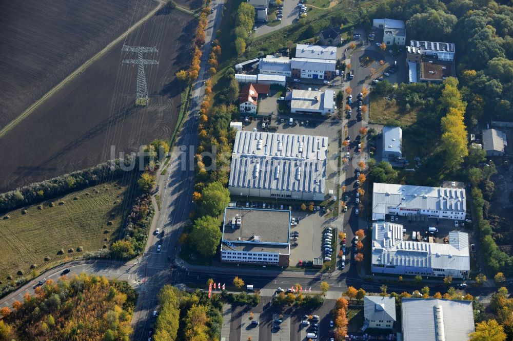 Berlin aus der Vogelperspektive: Industriegebiet am Darßer Bogen in Berlin Weißensee