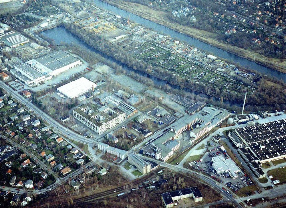 Berlin - Lichterfelde von oben - Industriegebiet an der Goerzallee in Berlin - Lichterfelde.