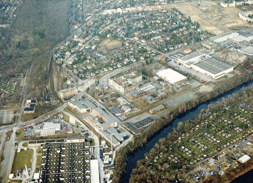 Luftbild Berlin - Lichterfelde - Industriegebiet an der Goerzallee in Berlin - Lichterfelde.